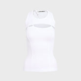 Ottolinger Split Racerback RIb Tank - White