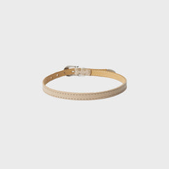 Our Legacy Cowboy Wrap Around Bracelet - Deep Ecru Leather