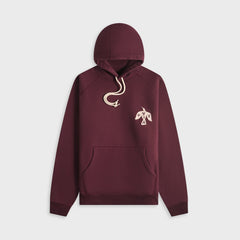 by Parra Crow Logo Hooded Sweatshirt - Dark Burgundy