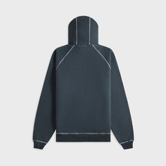 by Parra Circled Script Logo Hooded Sweatshirt - Dark Blue