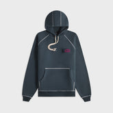 by Parra Circled Script Logo Hooded Sweatshirt - Dark Blue