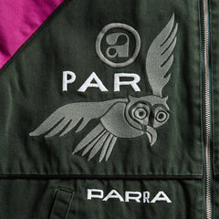 by Parra Owl Meets Rat Racing Jacket - Purple / Pink