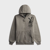 by Parra End The Bunny Zip Hooded Sweatshirt - Grey