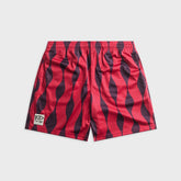 by Parra Waved Mesh Short - Red