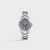 LAARVEE Silver Precision Steel - Grey Ceramic Bezel / Grey Dial