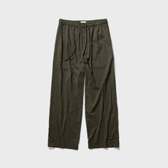 ATON Mat Airy Nylon Wide Pant - Khaki