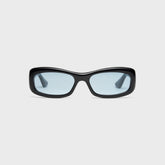 Port Tanger Saudade Sunglasses - Black / Blue Lens