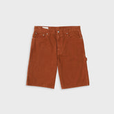 vowels Overdyed Painter Short - Persimmon