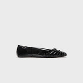 ABRA Double Shoe Ballerina Flat - Black