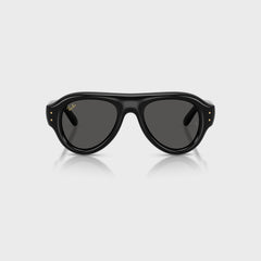 Ray Ban x A$AP Rocky Aviator Puffer Sunglasses - Black Frame / Dark Grey Lens