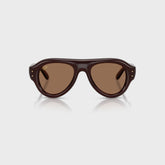 Ray Ban x A$AP Rocky Aviator Puffer Sunglasses - Transparent Brown Frame / Brown Lens