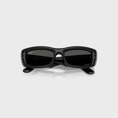 Ray Ban x A$AP Rocky Kiliane Puffer Sunglasses - Black Frame / Dark Grey Lens