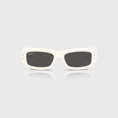 Ray Ban x A$AP Rocky Kiliane Puffer Sunglasses - White Frame / Dark Grey Lens