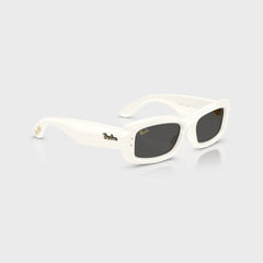 Ray Ban x A$AP Rocky Kiliane Puffer Sunglasses - White Frame / Dark Grey Lens