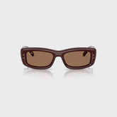 Ray Ban x A$AP Rocky Kiliane Puffer Sunglasses - Transparent Brown Frame / Brown Lens