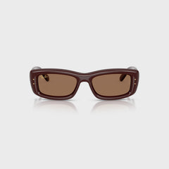 Ray Ban x A$AP Rocky Kiliane Puffer Sunglasses - Transparent Brown Frame / Brown Lens