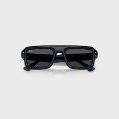 Ray Ban x A$AP Rocky Flacko Puffer Sunglasses - Transparent Blue Frame / Dark Grey Lens