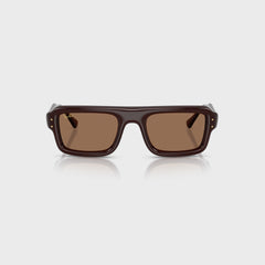 Ray Ban x A$AP Rocky Flacko Puffer Sunglasses - Transparent Brown Frame / Brown Lens