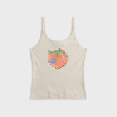 ReDone Lace Strap Tank Top - Peachy Keen