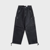 Rhude Washed Canvas Parachute Pant - Black