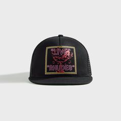 Rhude Live Rhudes Trucker Cap - Black