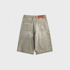 Rhude Baggy Traxedo Denim Short - Liberty Grey