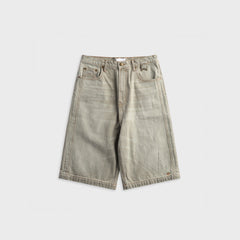 Rhude Baggy Traxedo Denim Short - Liberty Grey