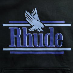 Rhude Rossa Hoodie - Vintage Black / Blue