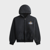 Rhude Racing Crest Zip-Up Hoodie - Vintage Black / Navy
