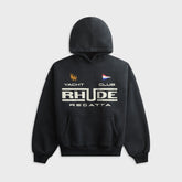 Rhude Regatta Club Hoodie - Vintage Black / White