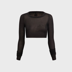 Rick Owens Crop Tee - Black