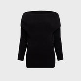 Rick Owens Long Sleeve Cowl Top - Black
