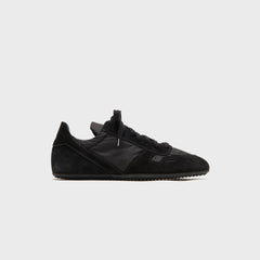 Rick Owens Minimal Suede Trimmed Sneaks - Black / Black / Black