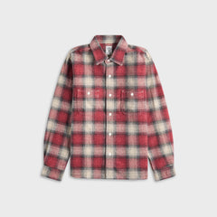 South2 West8 TC Jazz Nep Plaid Work Shirt - Red