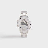 LAARVEE Sinngouki Silver Precision Steel - Translucent Bezel / White Dial