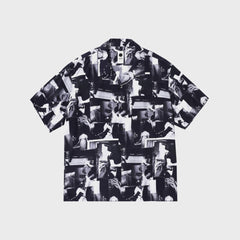 vowels Printed Still Shirt - Black