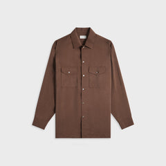 Lemaire Convertible Collar Shirt - Brunette