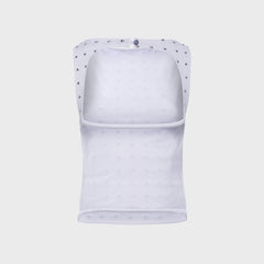 Siedres Zelna Fitted Jersey Top With Stud Artwork - White