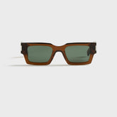 Saint Laurent SL 572 Resin Sunglasses - Brown / Green
