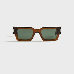 Saint Laurent SL 572 Resin Sunglasses - Brown / Green