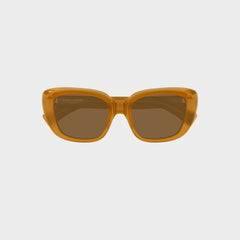 Saint Laurent Recycled Acetate Sunglasses - Yellow / Brown