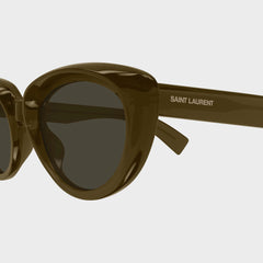 Saint Laurent Cat-Eye Sunglasses - Brown / Grey