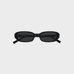 Saint Laurent Oval Sunglasses - Black