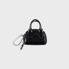 Sandy Liang Secure Mini Bag Keychain - Black