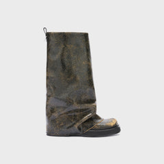 The Attico Robin Combat Boot - Brown