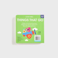 Simon & Schuster Look Thru Things That Go Board Book with Fun Cut-Outs