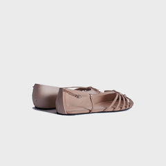 ABRA Double Shoe Flats - Beige