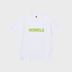 vowels Blur Tee - White