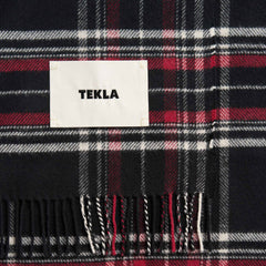 Tekla Lambswool Blanket - Black Plaid