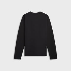 Tekla Long Sleeve Sleeping Tee - Black